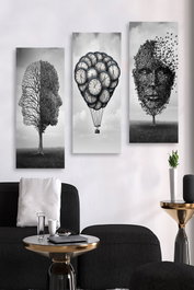 Wallity Cuadro Decorativo MDF Multicolor (3 Piezas)